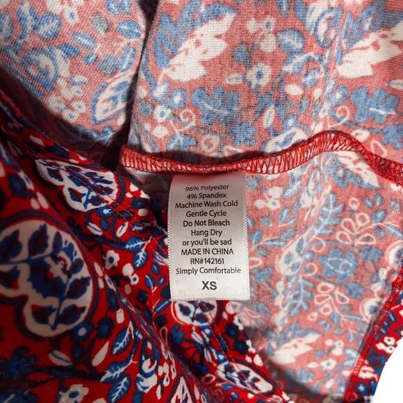 LulaRoe Womens Julia Shirt Dress Size XS Knee Length Multicolor Geometric Summer - Picture 8 of 8